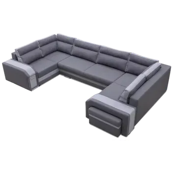 Sedací souprava Sedací souprava ASTON U, pravá, šedá (Inari 94/91)