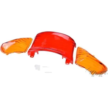 Nářadí na motocykly Baotian Sklíčka zadního světla Delfin - oranžové blinkry ZD2423