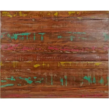 Psací stůl OMAXI Stolní deska 90x80x2,5 cm obdélníková masivní recyklované dřevo 098077