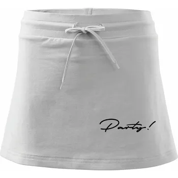 Dámská sukně Řekni to - Party - Sportovní sukně - two in one - XL ( Bílá )