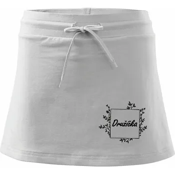 Dámská sukně Družička - Sportovní sukně - two in one - L ( Bílá )