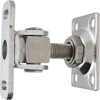 pant závěs M16 k přišroubování otevíratelný 90°, nerezový - kotvící deska 75 x 55 mm, závit M16, nosnost 120 kg, otevíratelný 90°