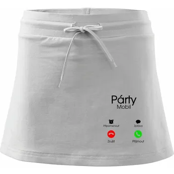 Dámská sukně Party volá - Sportovní sukně - two in one - M ( Bílá )
