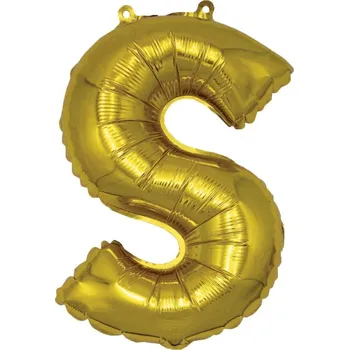 Balónek BANQUET Balónek nafukovací foliový písmeno S, MY PARTY, výška 30 cm (BANQUET Balónek nafukovací foliový písmeno S, MY PARTY, výška 30 cm)