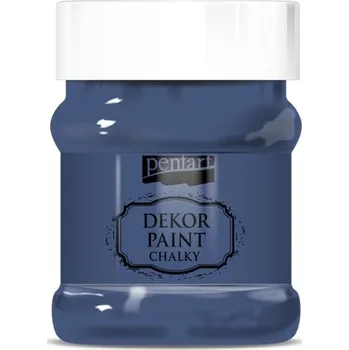 Vodová barva Pentart Křídová a dekorační barva PENTART 230 ml DENIM MODRÁ