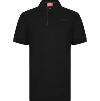 Pánské tričko Slazenger polo tričko pánské černé Barva: Černá, Velikost: L