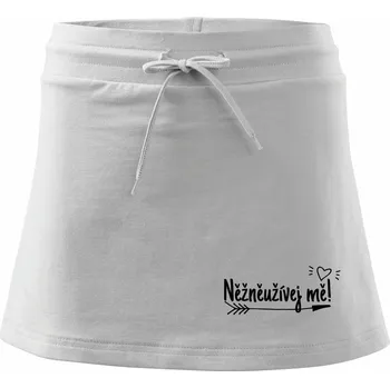 Dámská sukně Něžněužívej mě! - Sportovní sukně - two in one - XS ( Bílá )