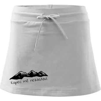 Dámská sukně Kopec mě nezastaví - hory - Sportovní sukně - two in one - XS ( Bílá )