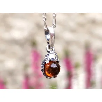 Přívěsek Jantarový přívěsek ježek Ag 925/1000