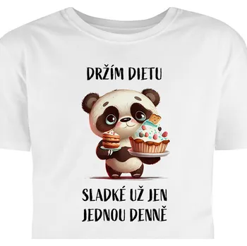 Dámské tričko Hütermann Držím dietu. Sladké už jen jednou denně