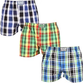 Trenýrky 3PACK pánské trenky Styx klasická guma vícebarevné (3A11789) XL Možnost vrácení zboží ZDARMA do 120 dnů!