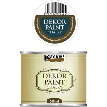Výtvarná barva Pentart Křídová a dekorační barva PENTART 500 ml POISON ZELENÁ