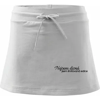 Dámská sukně Nejsem divná, jsem limitovaná edice - Sportovní sukně - two in one - XS ( Bílá )