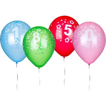 Balónek BANQUET Balónky nafukovací latexové č. 6 MY PARTY 30 cm, 5 ks (BANQUET Balónky nafukovací latexové č. 6 MY PARTY 30 cm, 5 ks)