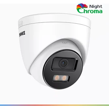 Bezpečnostní kamera 5MP IP PoE kamera, turret, NightChroma, H