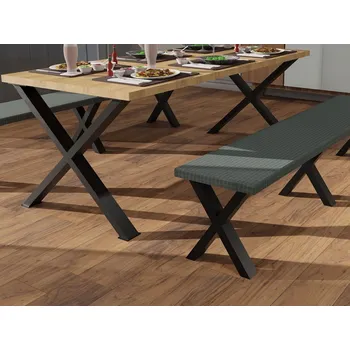 Stolová podnož In-Design Podnož k lavici Industry X, výška 405 mm černá matná