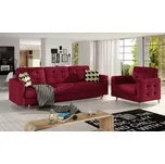 Sedací souprava Astra 3+1, vínová (látka - asg 02)