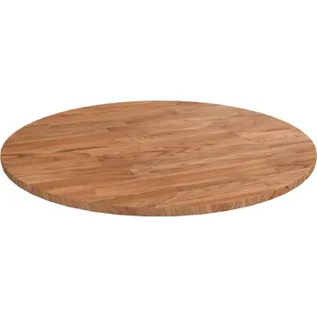 Psací stůl OMAXI Kulatá stolní deska světle hnědá Ø40x1,5cm ošetřený masivní dub 929520