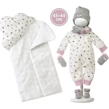 Doplněk pro panenku Llorens New Born M843-36 obleček pro panenku 43-44 cm