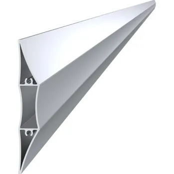 Příslušenství pro plot Hliníková plotová lamela 100x16 mm, tvar lichoběžníkos 2m +/- 5mm (AL-PV18-2)