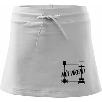 Dámská sukně Můj víkend PC - Sportovní sukně - two in one - XS ( Bílá )