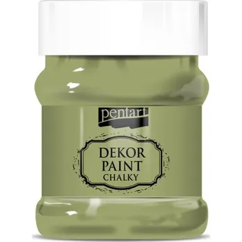 Vodová barva Pentart Křídová a dekorační barva PENTART 230 ml OLIVOVÁ