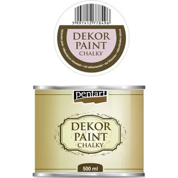 Výtvarná barva Pentart Křídová a dekorační barva PENTART 500 ml SVĚTLÁ RŮŽOVÁ