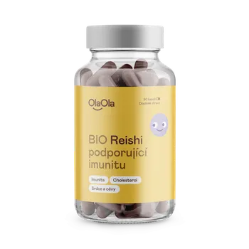 Přírodní produkt OlaOla BIO Reishi podporující imunitu - 90 kapslí