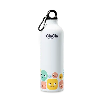 Láhev OlaOla Hliníková láhev s karabinou, 750 ml