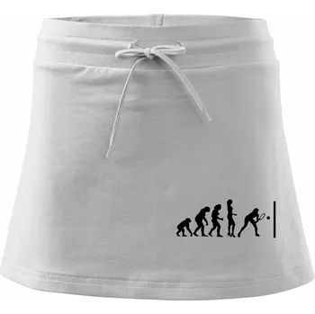 Dámská sukně Evolution squash muž-žena - Sportovní sukně - two in one - L ( Bílá )