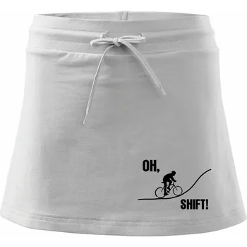 Dámská sukně Oh shift - Sportovní sukně - two in one - M ( Bílá )