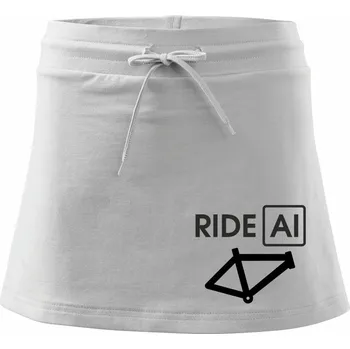 Dámská sukně Ride Al - Sportovní sukně - two in one - L ( Bílá )