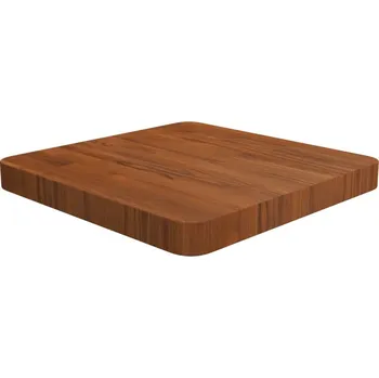 Psací stůl OMAXI Čtvercová stolní deska tmavě hnědá 40x40x4 cm ošetřený dub 930663