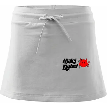 Dámská sukně Malej dábel - Sportovní sukně - two in one - S ( Bílá )