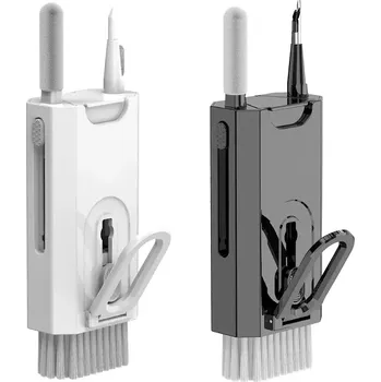 Sada na čištění klávesnice / sluchátek / telefonu / servisu, 8v1, bílá
