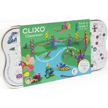 ostatní stavebnice Magnetická stavebnice CLIXO sada pro školky 100ks