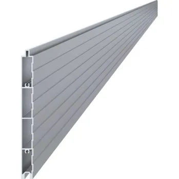 Plot Hliníková plotová lamela 160x16 mm, tvar obdélník s drážkami 6m +/- 5mm (AL-PV14-6)