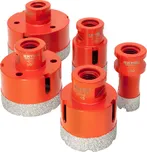 sada 5ks vykružovacích diamantových korunek, O 20-35-45-55-68mm, závit M14