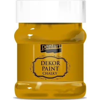 Vodová barva Pentart Křídová a dekorační barva PENTART 230 ml MUŠKÁTOVÁ ŽLUTÁ