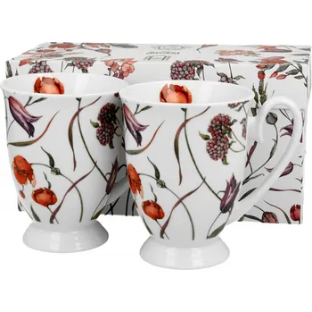 Porcelánový hrnek Flower meadow 340 ml, sada 2 ks v dárkové krabičce