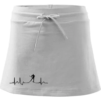 Dámská sukně Ekg běžkař - Sportovní sukně - two in one - XS ( Bílá )