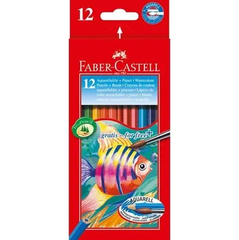 Kresba Faber-Castell Pastelky akvarelové 12 barev Faber Castell