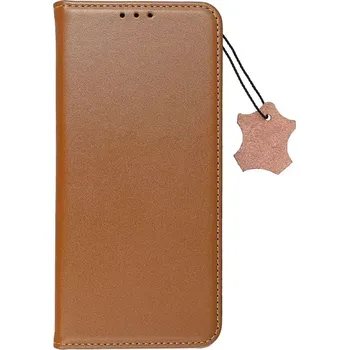 Pouzdro na mobilní telefon Flipové kožené pouzdro Forcell Leather Xiaomi Redmi 13C / Poco C65 – hnědé (Stylové a praktické flipové kožené pouzdro Forcell Leather pro Xiaomi Redmi 13C / Poco C65 – elegance a ochrana v jednom)