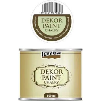 Výtvarná barva Pentart Křídová a dekorační barva PENTART 500 ml LIŠEJNÍK ZELENÁ