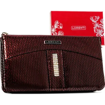 Peněženka Velká dámská peněženka na zip se zirkony