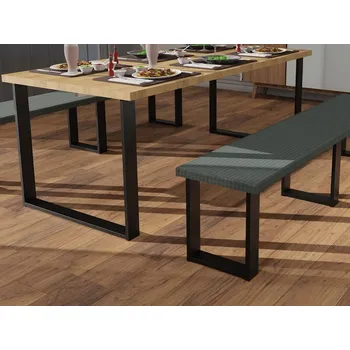 Stolová podnož In-Design Podnož k lavici Industry U, výška 405 mm černá matná