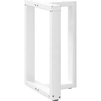 Stolová podnož OMAXI Nohy k jídelnímu stolu ve tvaru T, 2 ks, bílé, 50 x 35 x (72-73) cm, ocel 317094