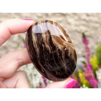 Přírodní kámen Masážní mýdlo kalcit čokoládový 94g (Pákistán)