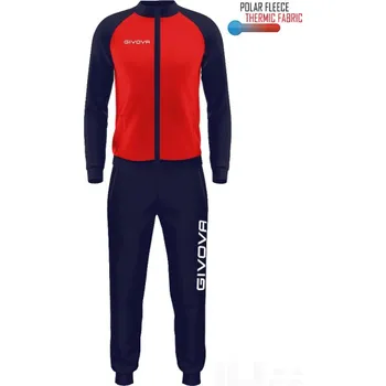 Souprava GIVOVA CUBA, barva 1204 červená - tmavě modrá, velikost 3XL