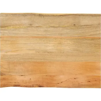 Psací stůl OMAXI Stolní deska 80 x 60 x 3,8 cm živá hrana mangovníkové dřevo 094673